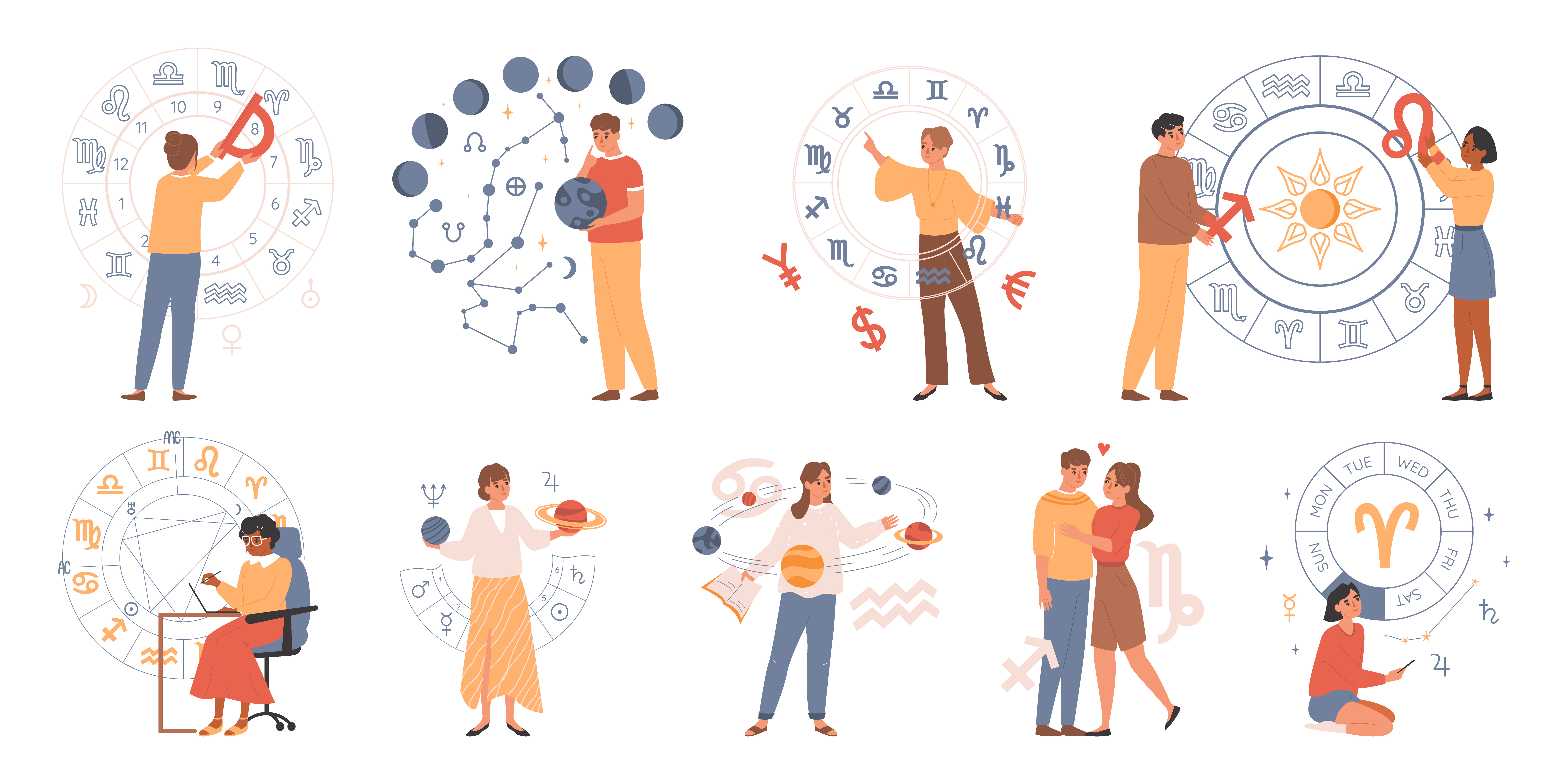 Horoscope Icons Set